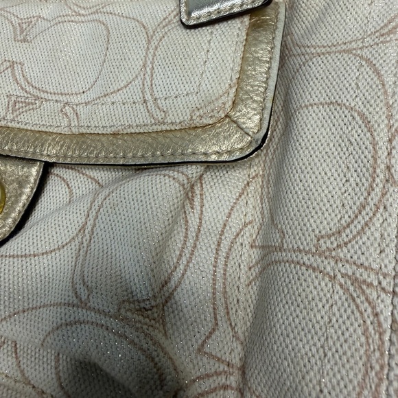 COACH PENELOPE LINEN SIGNATURE TOTE - Picture 6 of 14